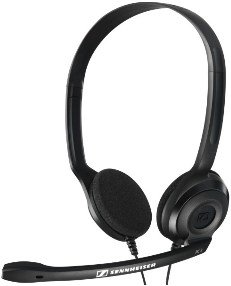 MICROSOFT Cuffie a padiglione Sennheiser per PC con microfono e due cavi jack 3.5 mm